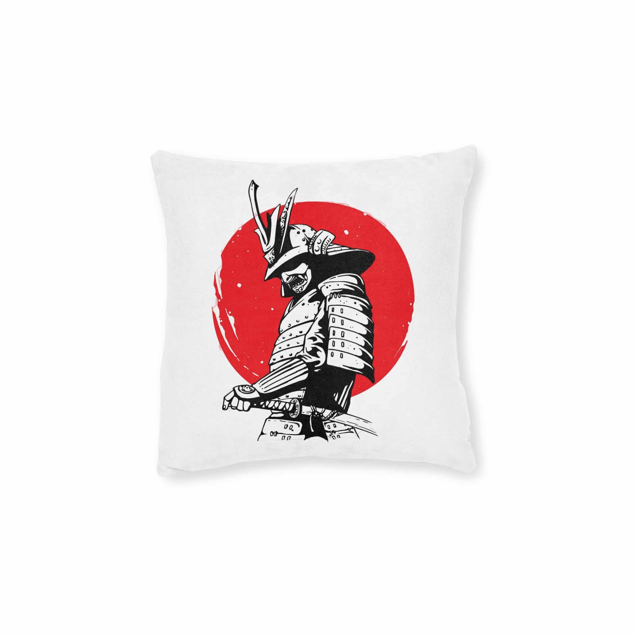 Samurai V1 Square Pillow Pink Back