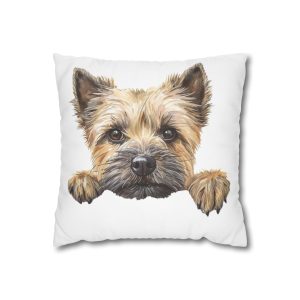 Dogs 8 Square Poly Canvas Pillowcase
