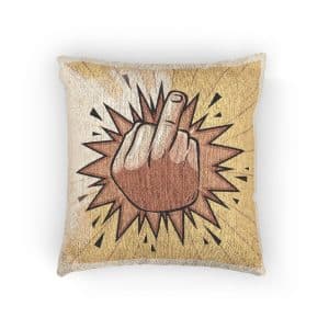 Fuck Copia Woven Pillow