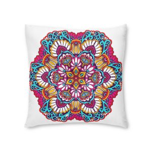 Decorative Mandala Traditional Esoteric Symbol Tufted Floor Pillow Square