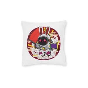 Fantasy V1 Square Pillow Pink Back