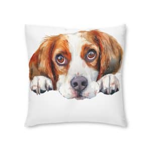 Dogs 14 Tufted Floor Pillow Square
