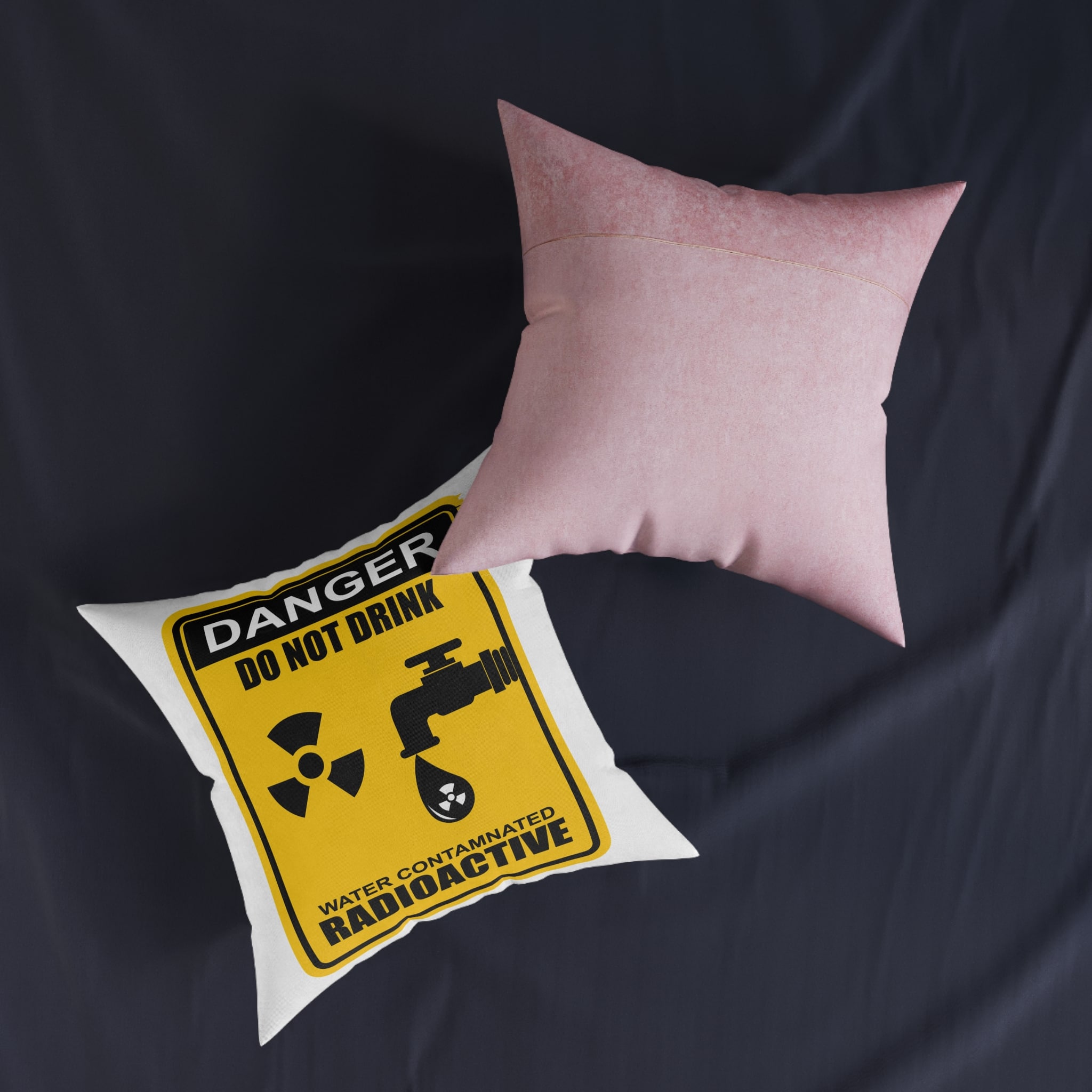 Nodrink Square Pillow Pink Back - Image 11