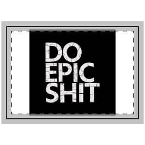 Do Epic Shit Throw Pillow