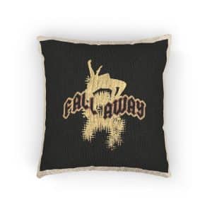 Fall Away Abstract Slogan Simple Vintage Woven Pillow