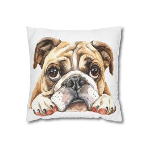 Dogs 39 Square Poly Canvas Pillowcase