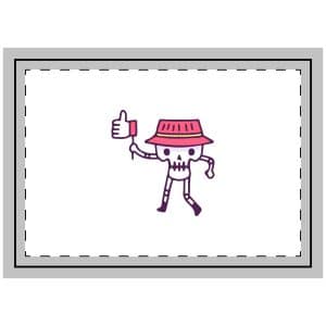 Cool Skull Wearing Bucket Hat Holding Like Button Illustration T Shirt Sticker Throw Pillow