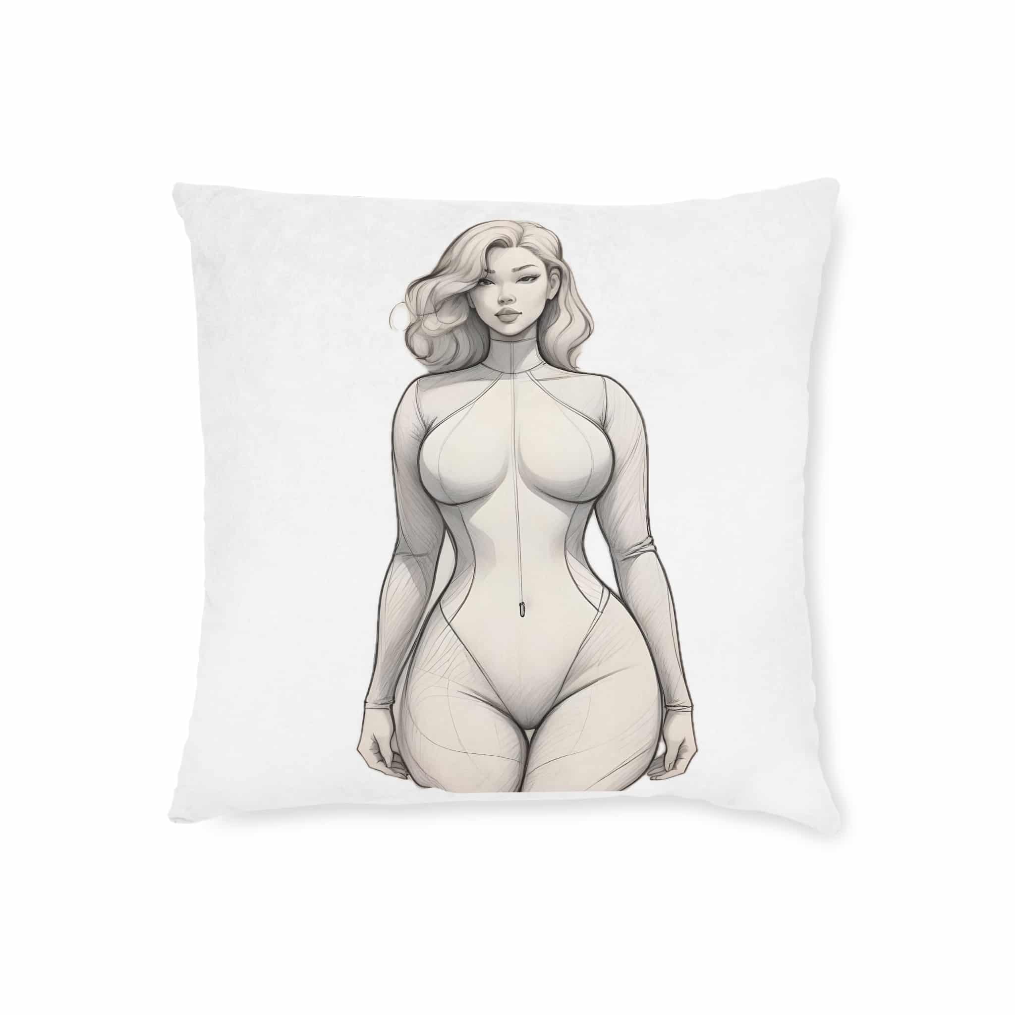 Original Design 07BCB0 Square Pillow Pink Back - Image 5