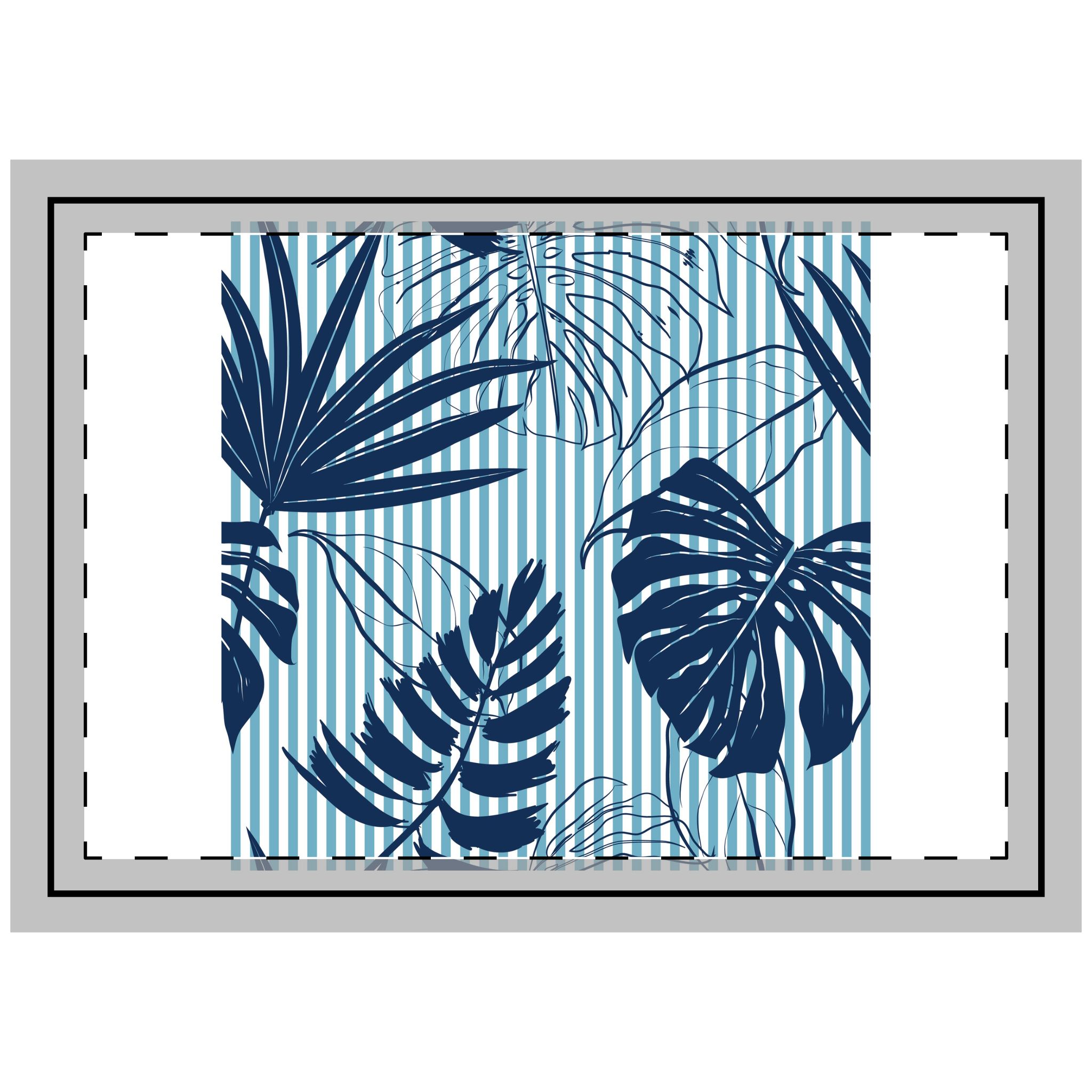 Tropical Leaves Throw Pillow