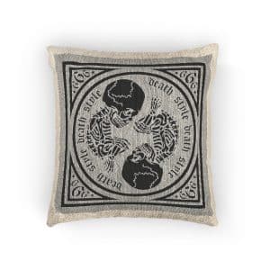 Skull R 47 Woven Pillow