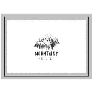Mountains Throw Pillow