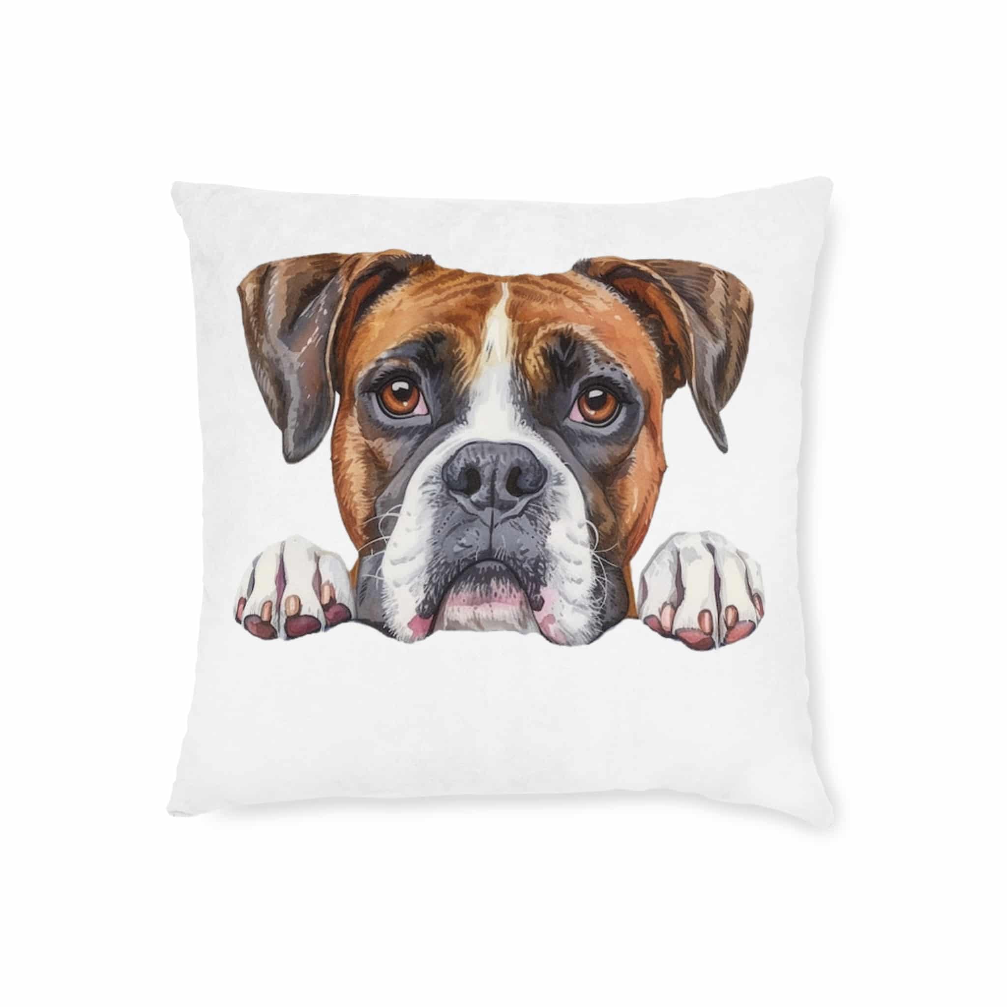 Dogs 27 Square Pillow Pink Back - Image 5