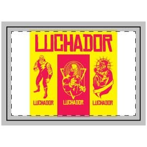 Luchador Throw Pillow