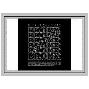 Bronx City New York Design Throw Pillow
