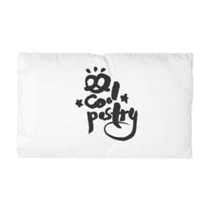 Cool Pastry Calligraphy Lettering Microfiber Pillowcase