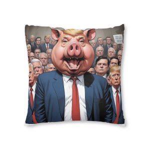President Pig 7 Tufted Floor Pillow Square
