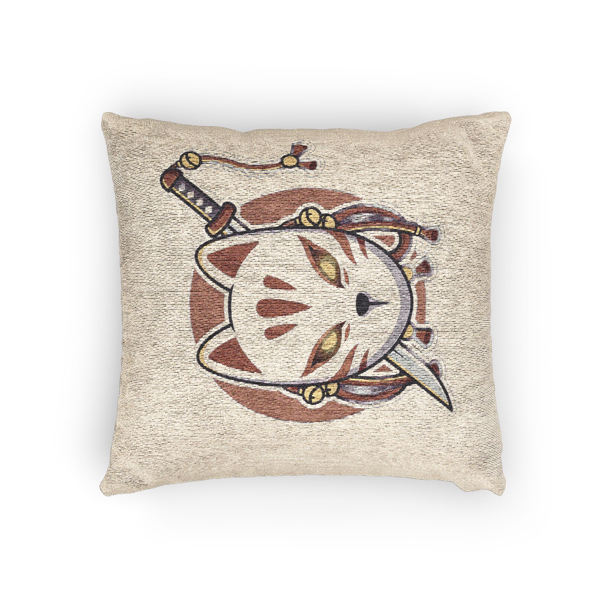 Kitsune Sword Woven Pillow - Image 4
