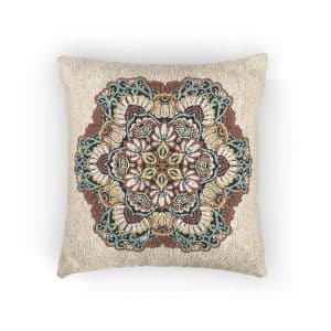 Decorative Mandala Traditional Esoteric Symbol Woven Pillow