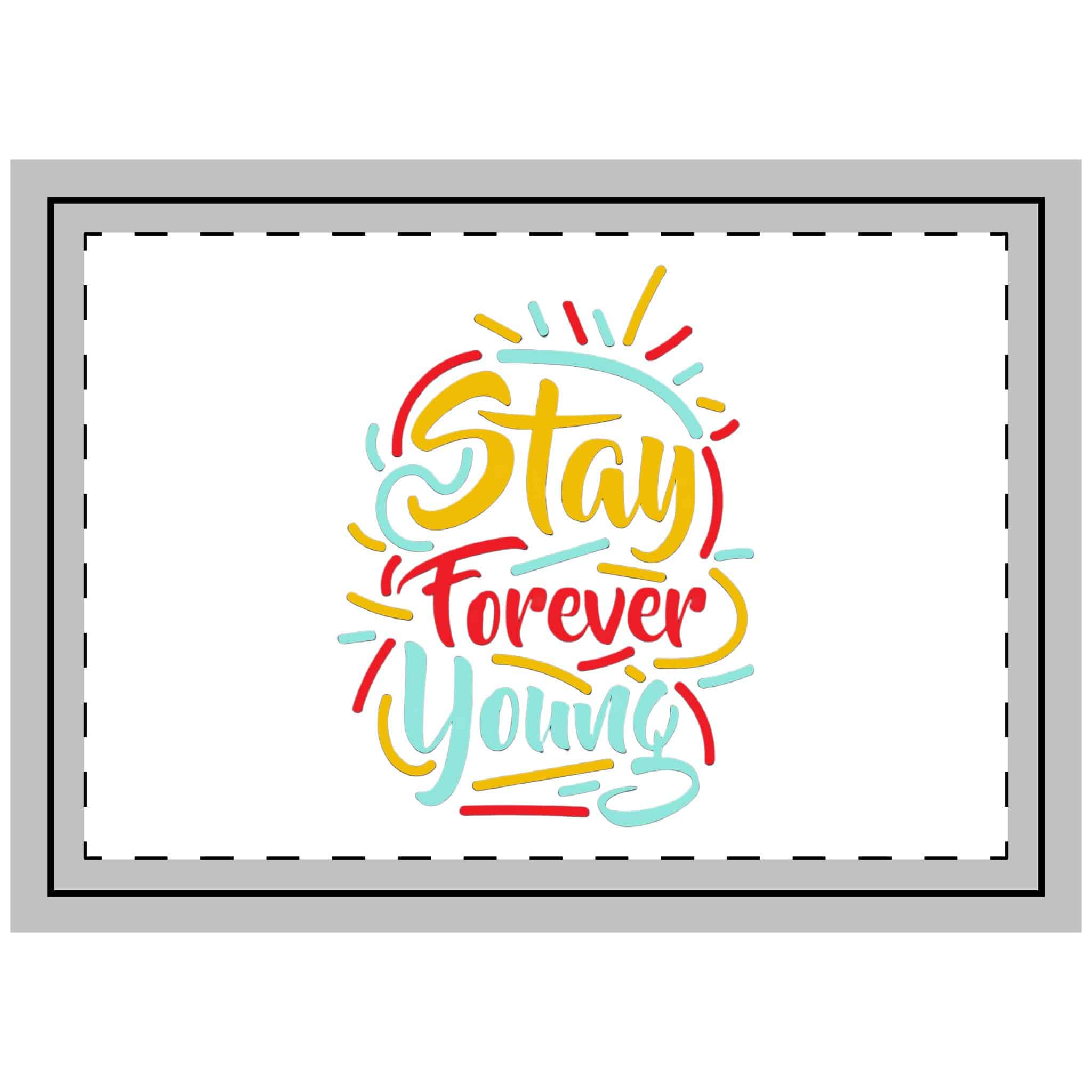 Stay Forever Young Throw Pillow