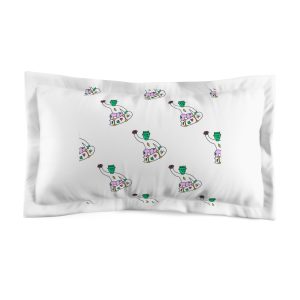 Zombie Skateboard Seamless Pattern Background Illustration T Shirt Microfiber Pillow Sham