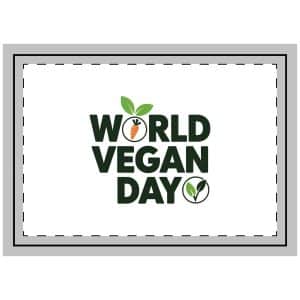 World Vegan Day Throw Pillow