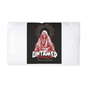 Untamed Strength the Angel of Death Is Sitting Poster Microfiber Pillowcase