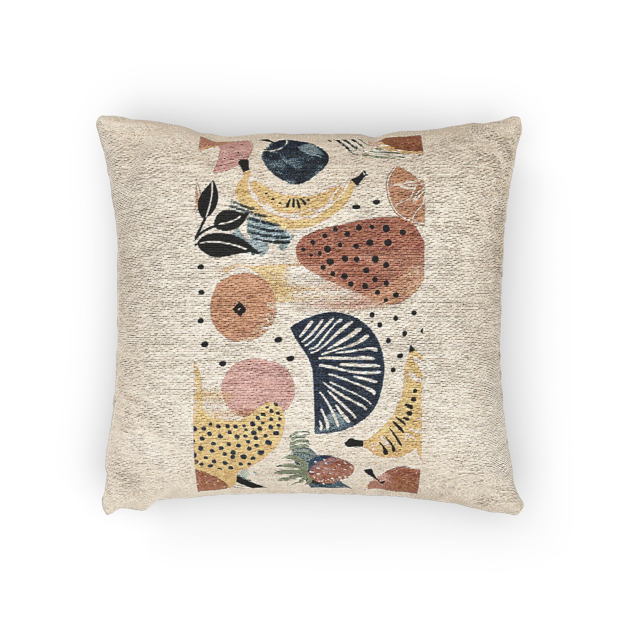 Abstract Pattern Inspired By Bowl Fruit Wallpaper Ar 169 Job Id 36539a9249a74486ae7436b423fff0b3 Woven Pillow - Image 2