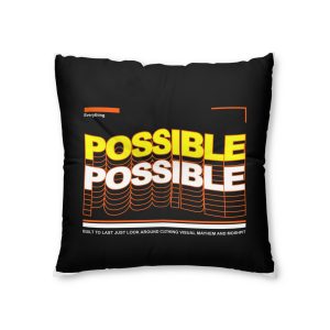 Possible Slogan Simple Vintage Fashion Tufted Floor Pillow Square