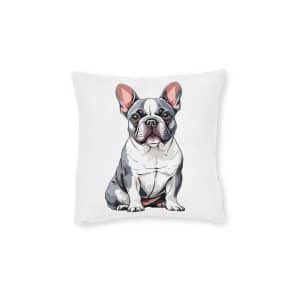 Dogs Collection 24 Square Pillow Pink Back