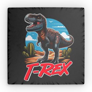 Vector Trex Dinosaur That Looks Really Cool Custom Shaped Pillows