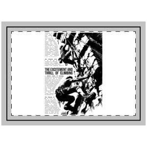 Climbing Poster Sketch Art Part 2 Throw Pillow
