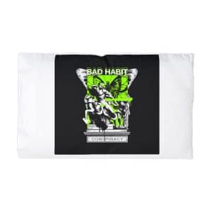Bad Habit Conspiracy Street Style Vintage Fashion Microfiber Pillowcase