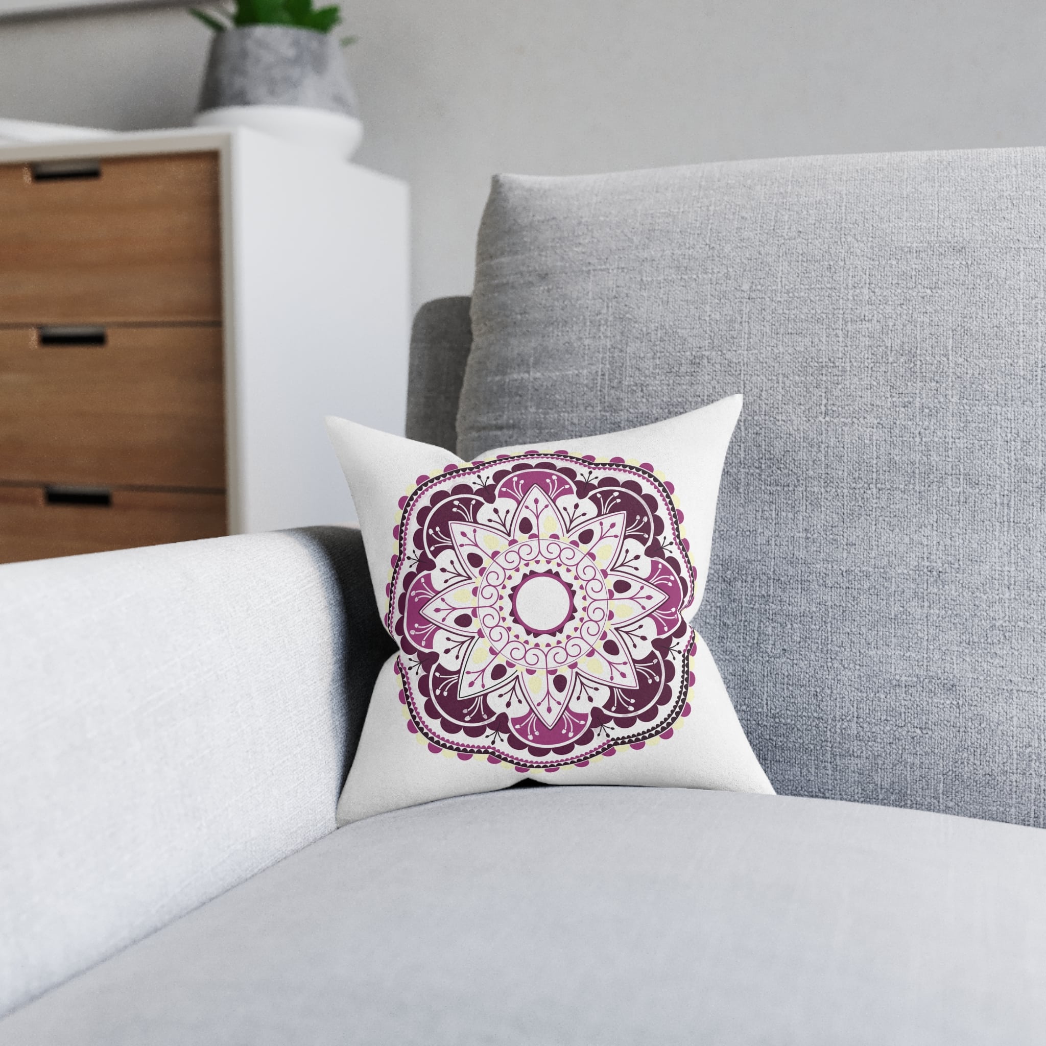 Original Design 78B49C Square Pillow Pink Back - Image 4