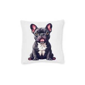 Dogs Collection 25 Square Pillow Pink Back