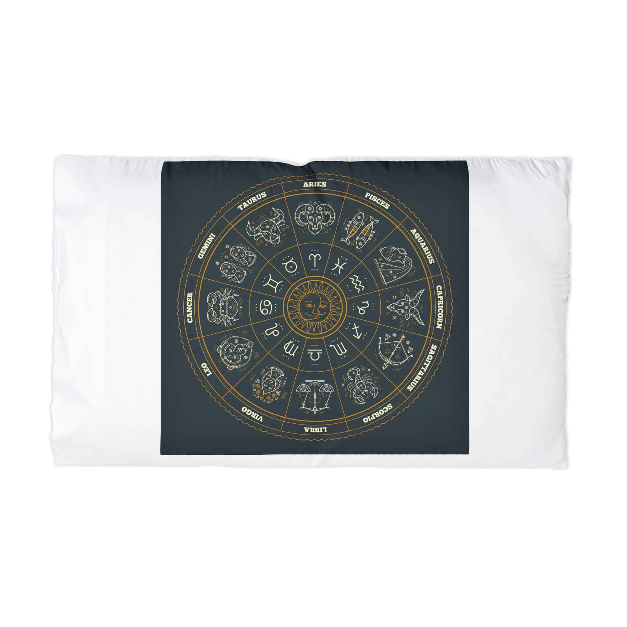 Zodiac Signs Microfiber Pillowcase