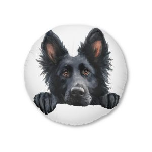 Dogs 25 Tufted Floor Pillow Round
