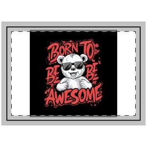 Born To Be Awesome 3 Throw Pillow