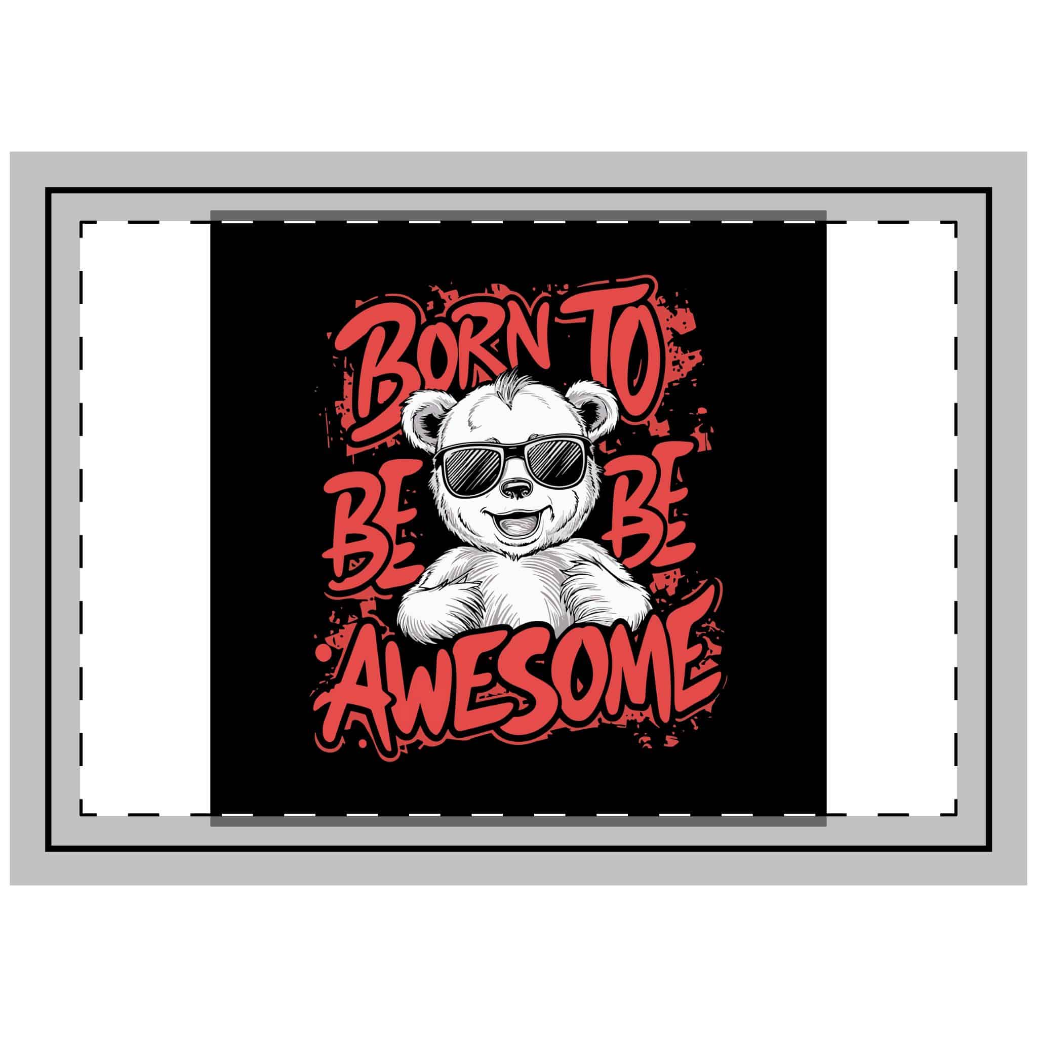 Born To Be Awesome 3 Throw Pillow