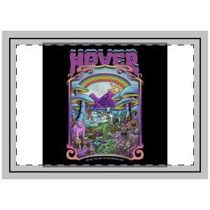 Magic Psychedelic With Text Illustration Throw Pillow