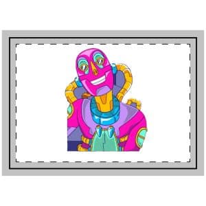 Colorful Robot Throw Pillow