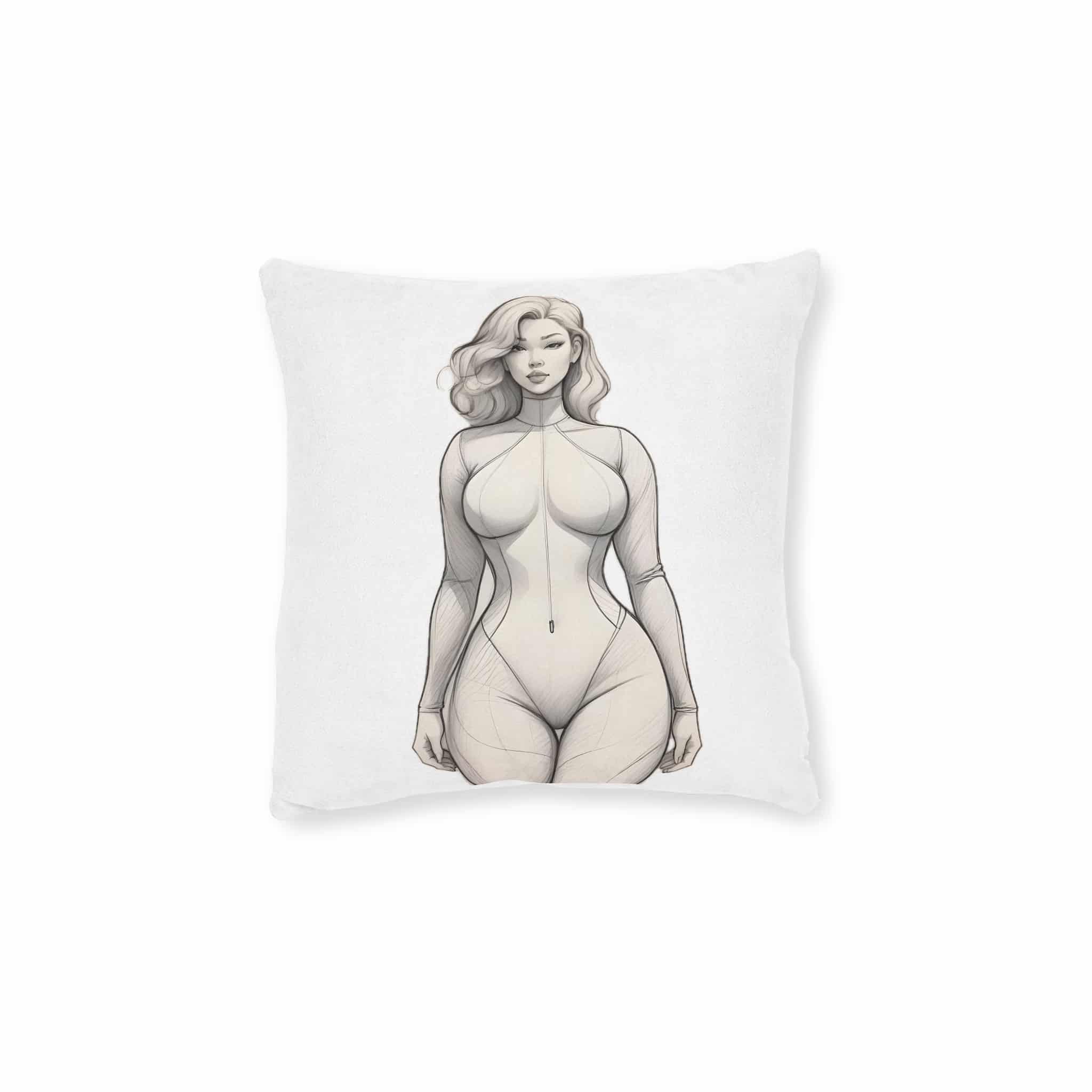 Original Design 07BCB0 Square Pillow Pink Back