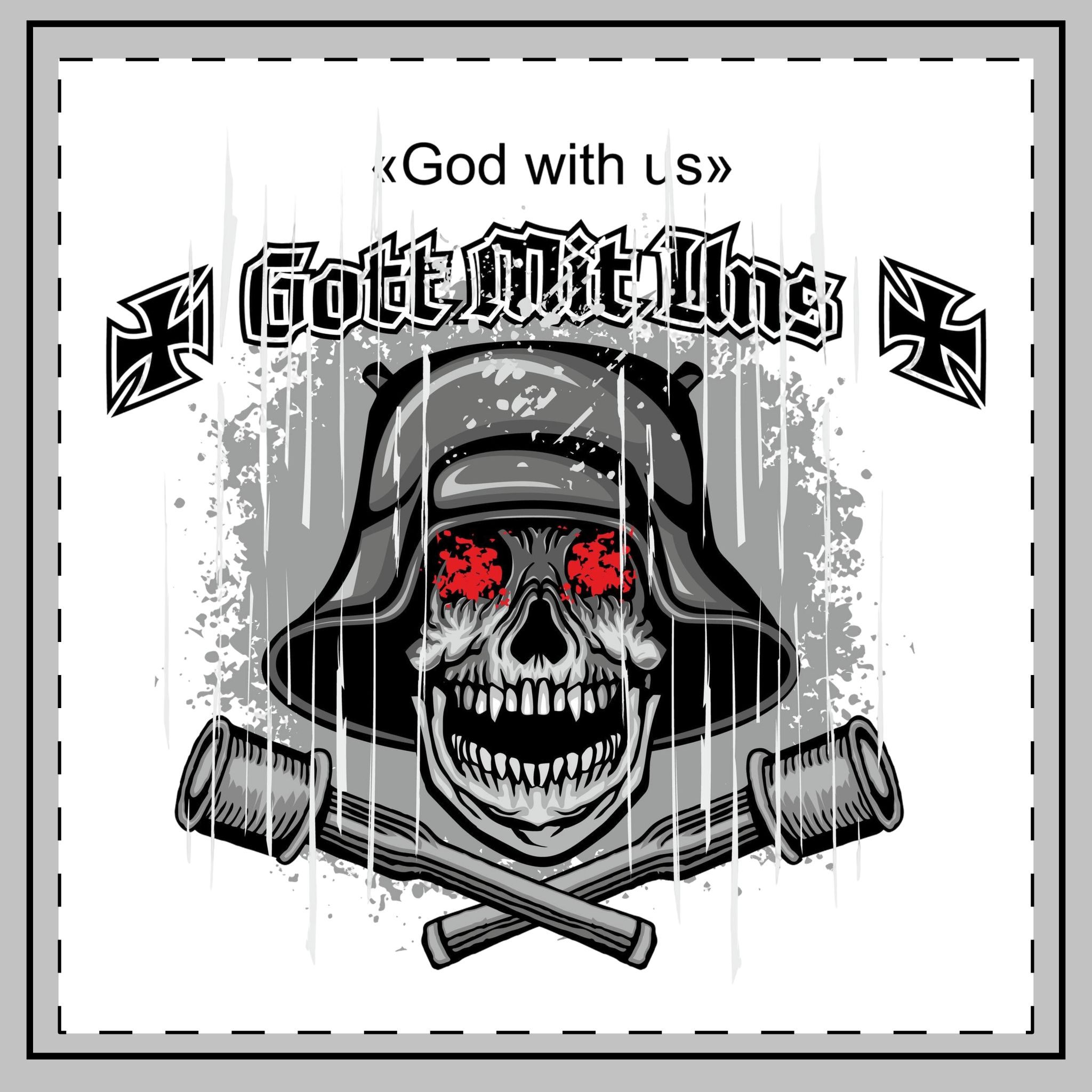 Skull German Military Helmet Grenades Grunge Vintage Design T Shirts Throw Pillow - Image 2