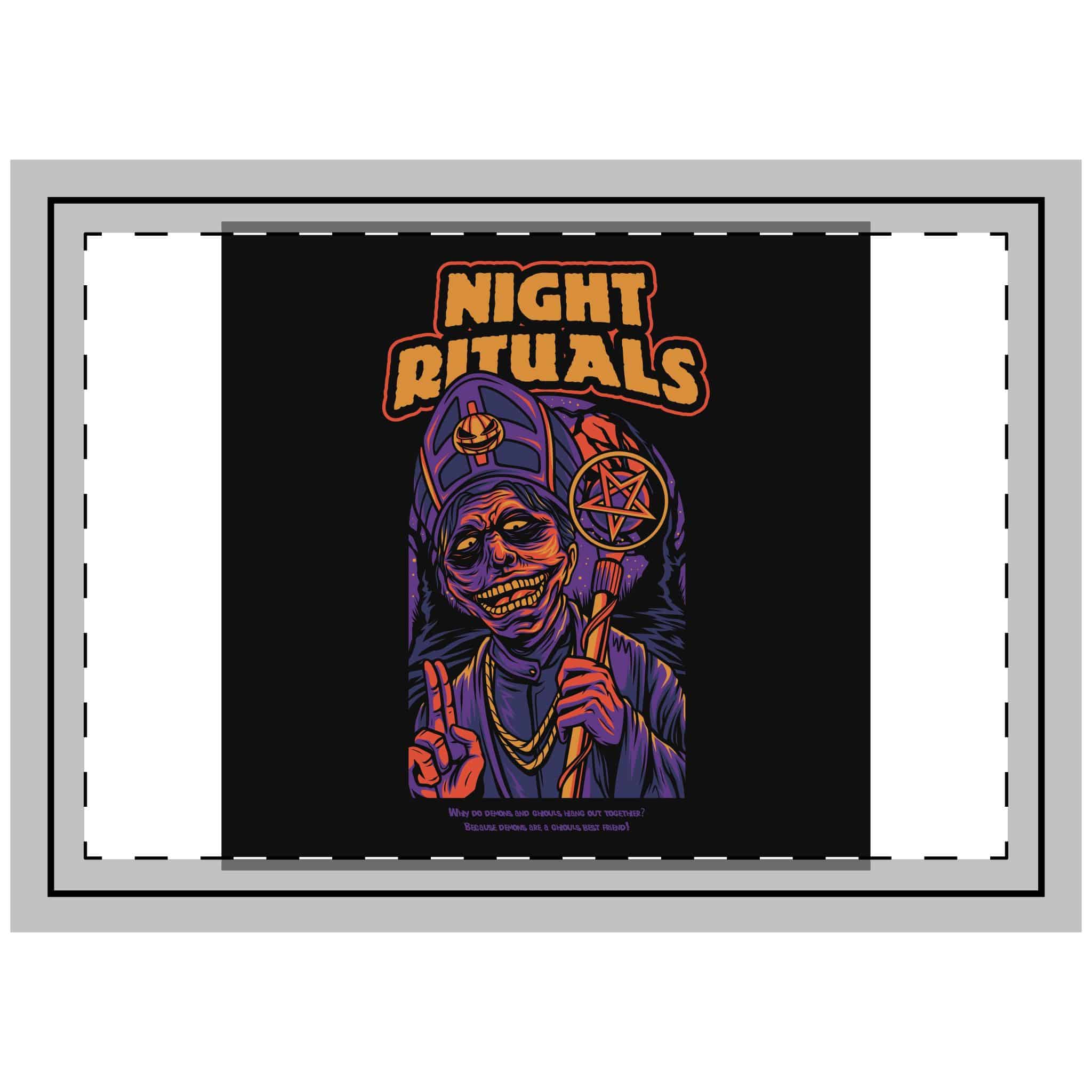 Night Rituals 1 Throw Pillow