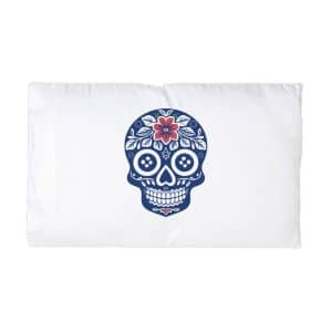 Colorful Floral Sugar Skull 171602 Microfiber Pillowcase