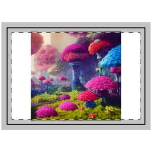 Painting Garden With Bunch Colorful Flowers It Throw Pillow