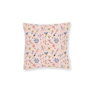 Boho Pattern Design Square Pillow Pink Back