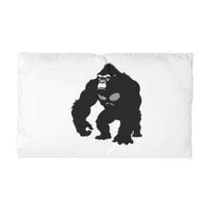 Powerful Gorilla Mascot Vector Illustration Gorilla Mascot Gorilla Vector Silhouettes Microfiber Pillowcase