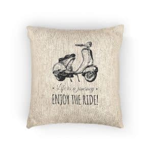 Life Is A Journey Enjoy the Ride 2 Woven Pillow