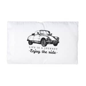 Life Is A Journey Enjoy the Ride 4 Microfiber Pillowcase