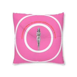 Vector International Day Elimination Violence Against Women Poster Banner Tufted Floor Pillow Square